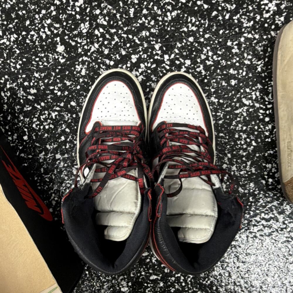 Jordan Air Jordan 1 Retro High OG Bloodline Black White Red Men's Sneakers 5550… - Picture 3 of 6